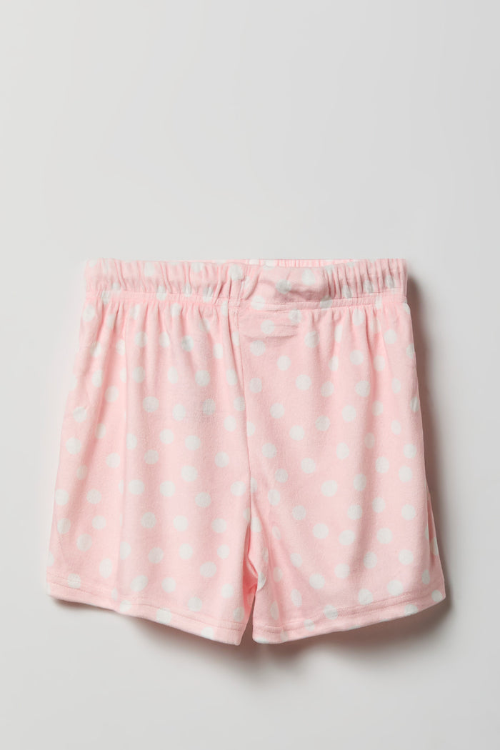 Girls Squish Squad Graphic T-Shirt & Short Pajama Set