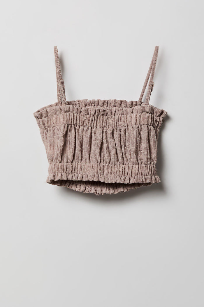 Girls Textured Tank & Pant Set