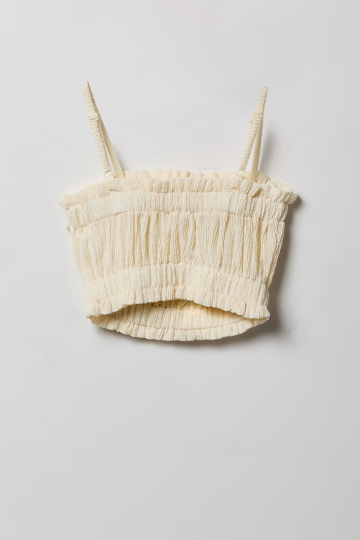 Girls Textured Tank & Pant Set