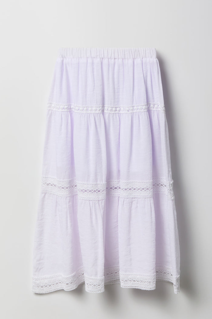Girls Tiered Maxi Skirt