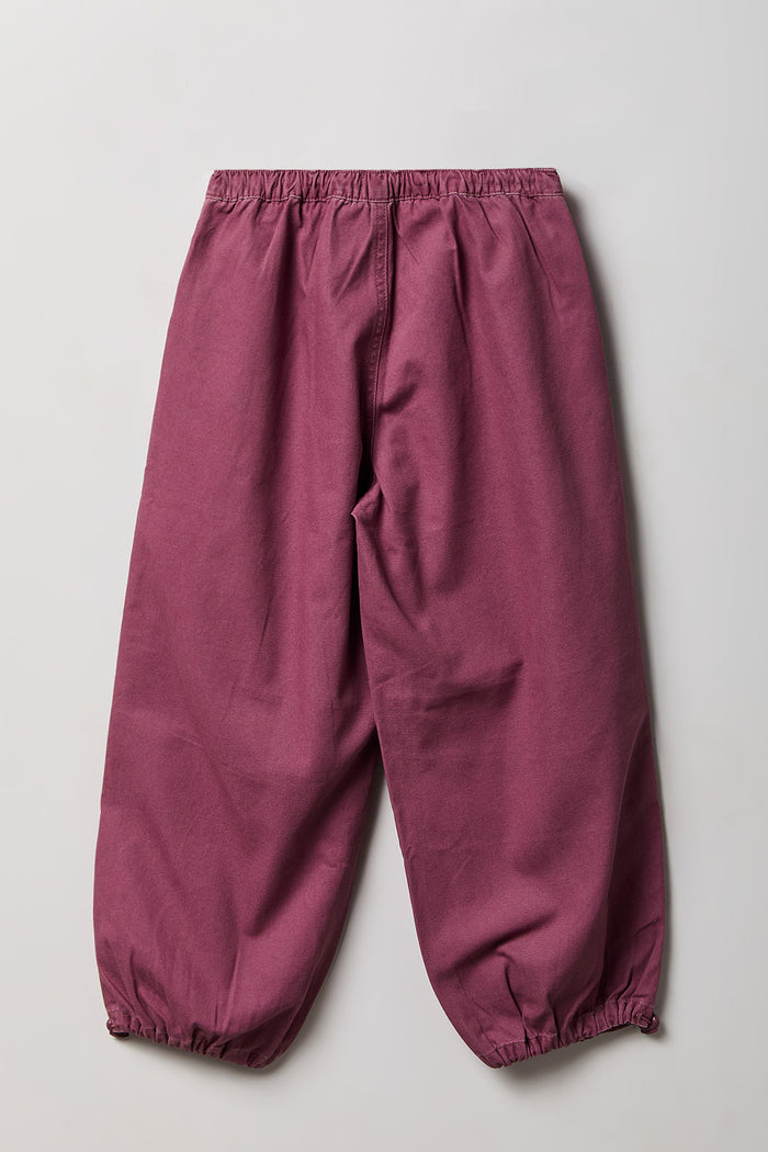 Girls Toggled Parachute Canvas Pant
