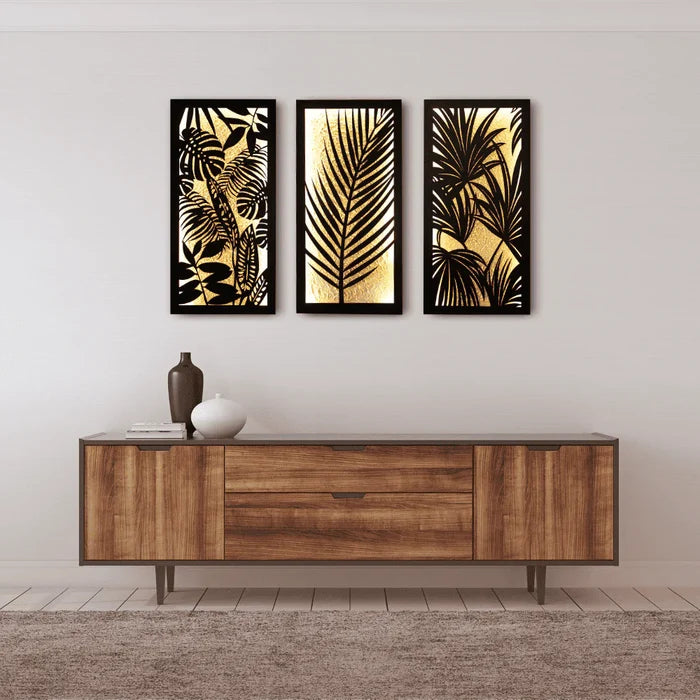 Golden Jungle (Set of 3 Frames)