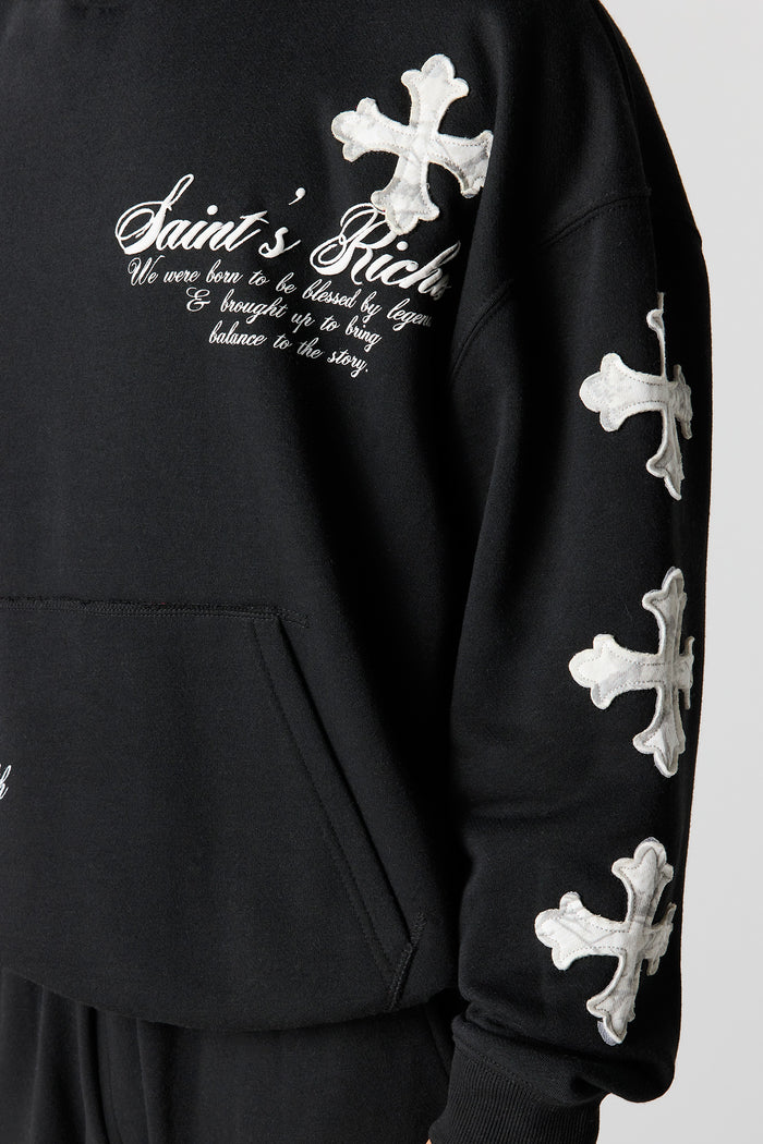 Graphic Fleece Baggy Hoodie