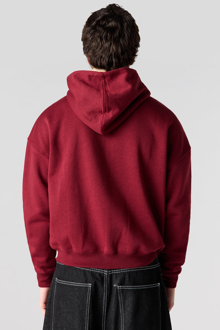 Graphic Fleece Boxy Hoodie