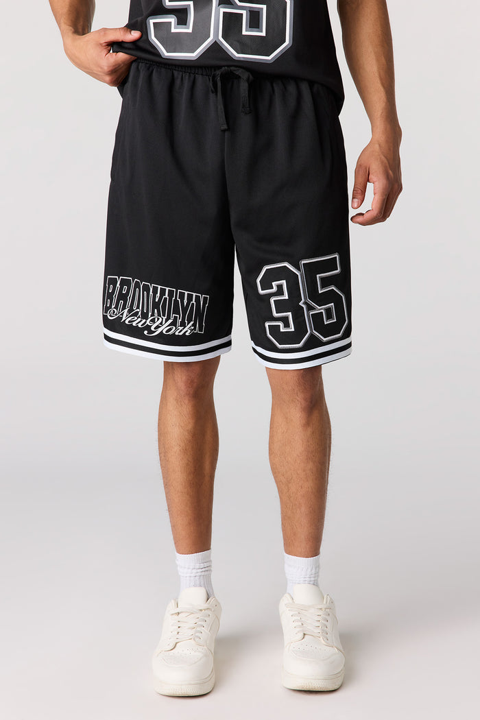 Graphic Mesh Short