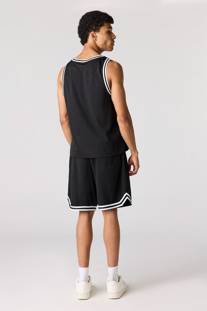Graphic Mesh Short