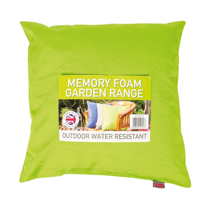 Memory Foam Garden Cushion - Green 340178-green