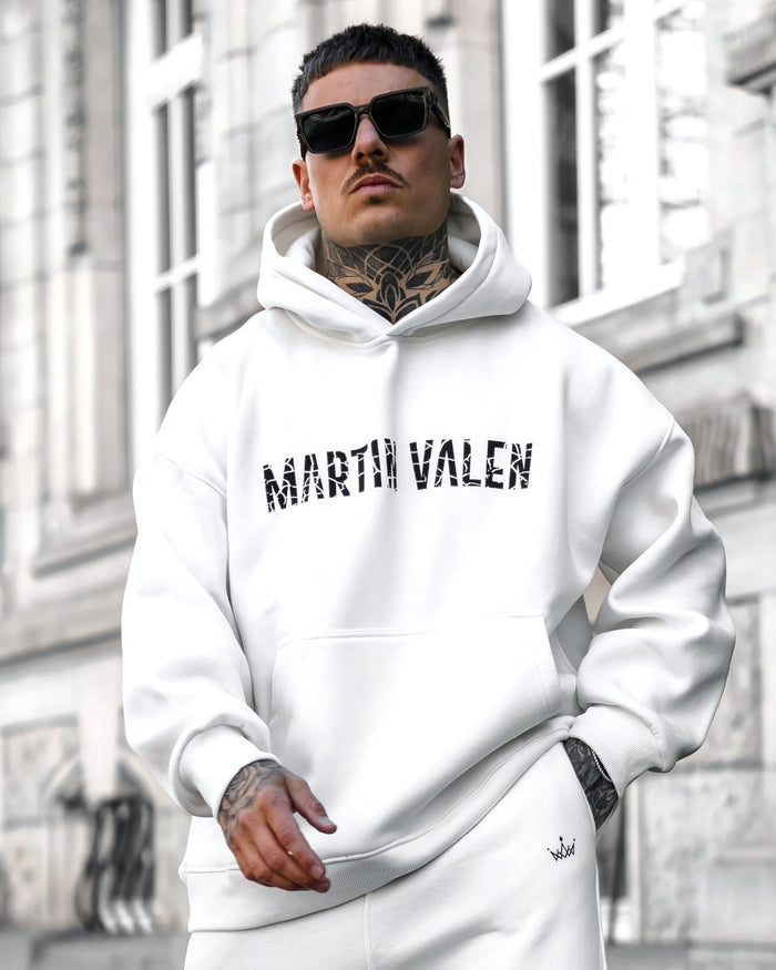 Grieto Martin Valen Designer White Oversized Hoodie