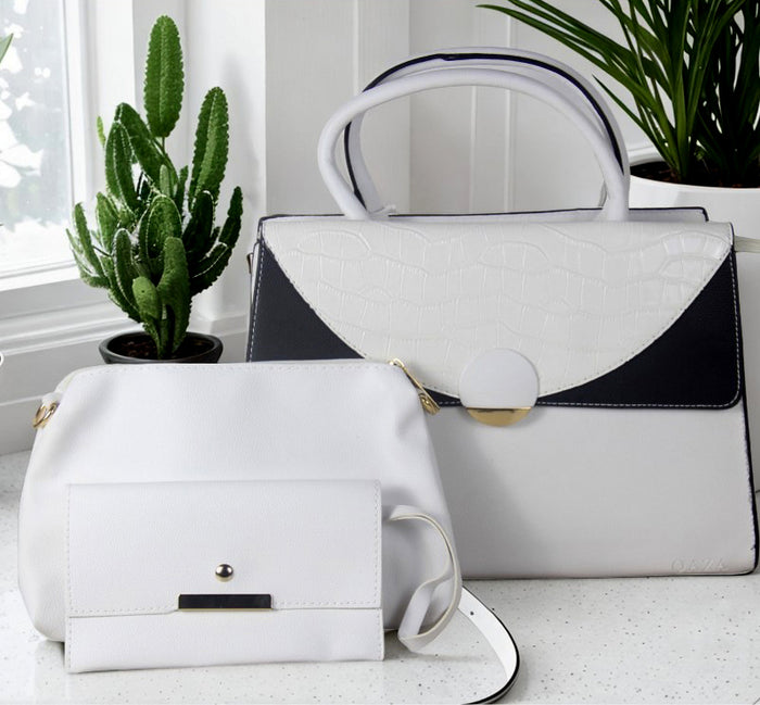 H1759 - Stylish 3pc Fashion Handbag Set