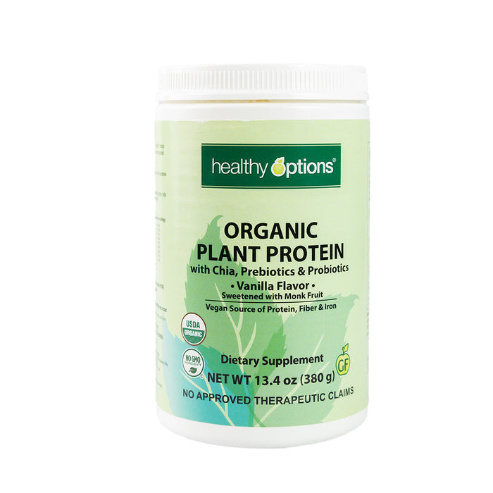 Healthy Options Organic Plant Protein Powder Vanilla 380g