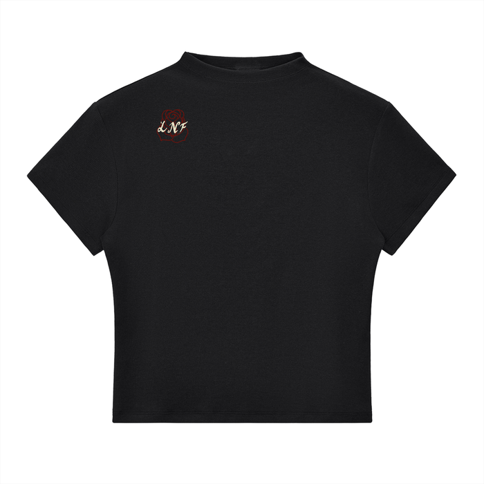 Heavy Liftin’ womens Slim Fit Mock Neck T-Shirt