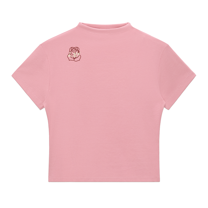 Heavy Liftin’ womens Slim Fit Mock Neck T-Shirt