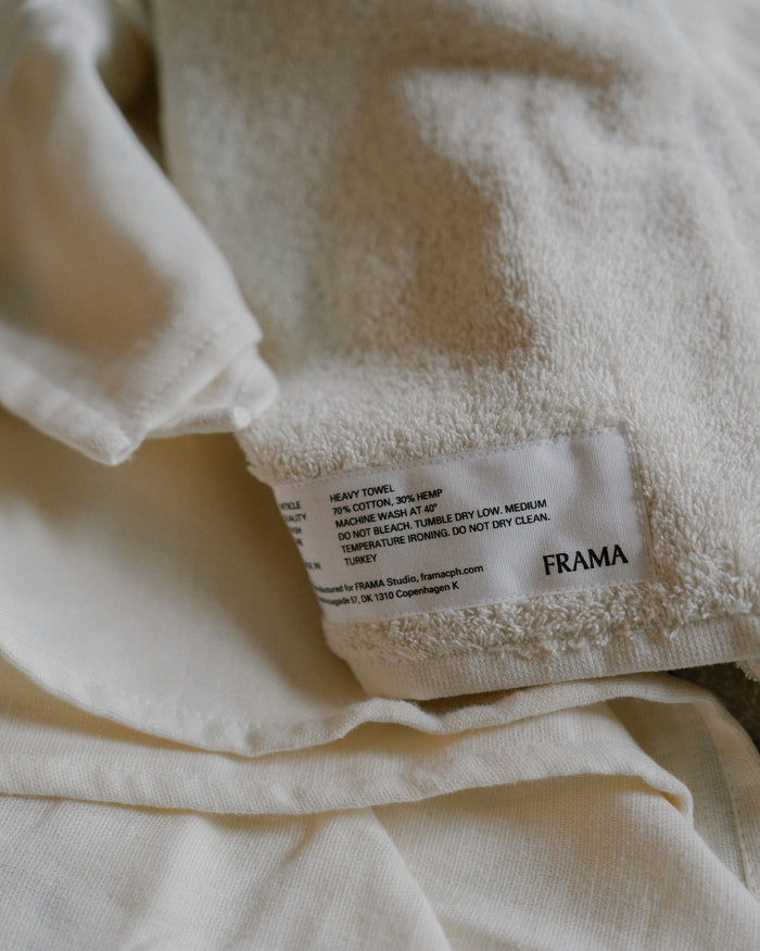 HEAVYTOWEL Bath Sheet - Bone White