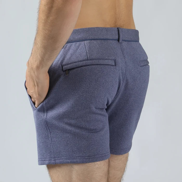 Holler 5" Solid Stretch Shorts Heather Black