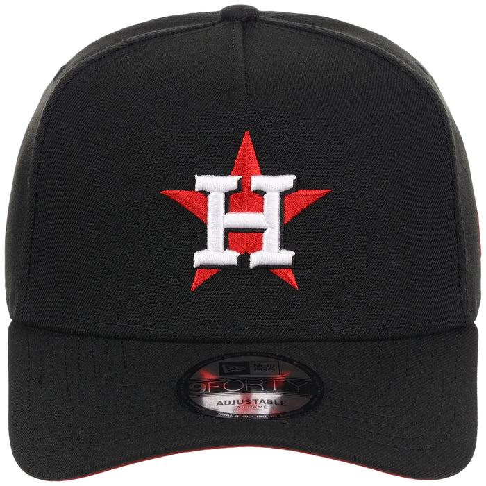 Houston Astros MLB Black x Red FASHION CORE New Era 9FORTY A-Frame