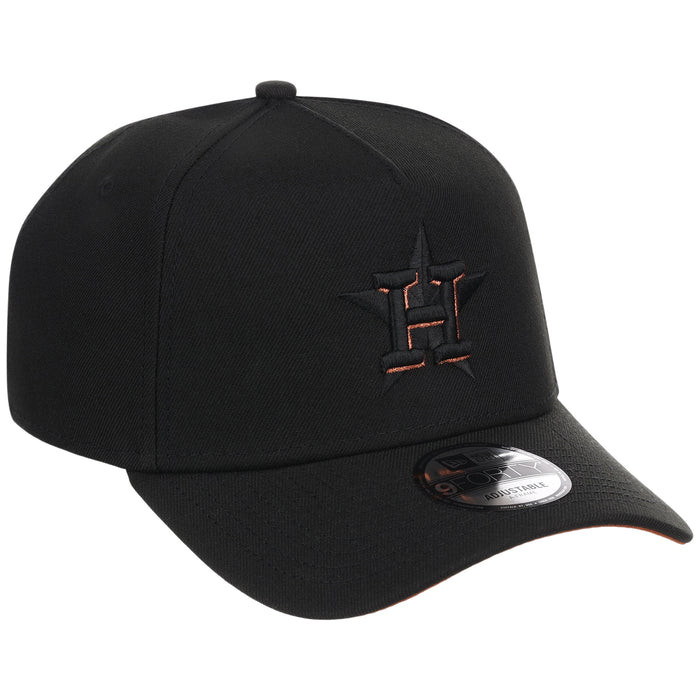 Houston Astros MLB Black x Rust FASHION CORE New Era 9FORTY A-Frame