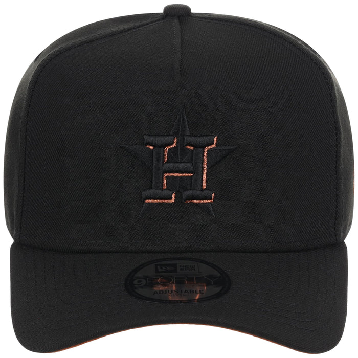 Houston Astros MLB Black x Rust FASHION CORE New Era 9FORTY A-Frame
