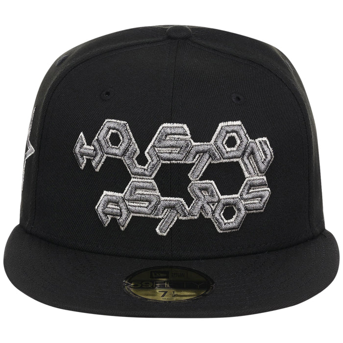 Houston Astros MLB Friday Flux New Era 59FIFTY - Black/Black
