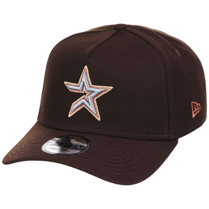 Houston Astros MLB Frosted Bark New Era 9FORTY A-Frame