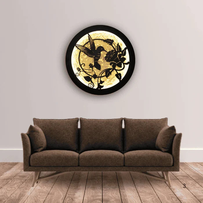 Hummingbird & Bloom | 24" Diameter (2 feet)