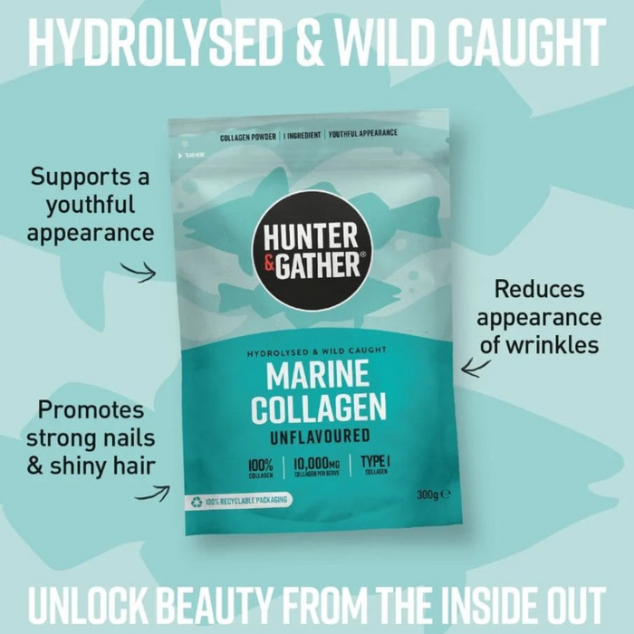 Hunter & Gather Marine Collagen Peptides Protein Powder 300g