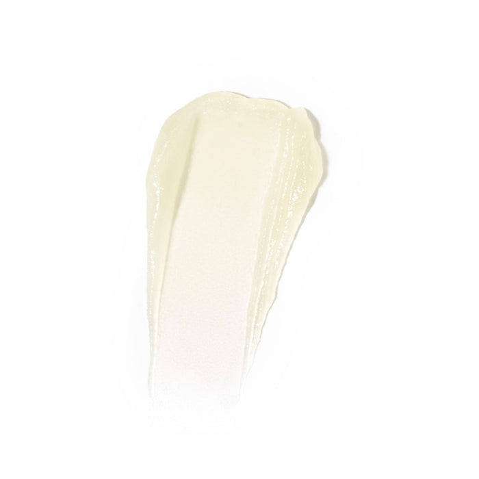Swatch of a smooth, translucent lip treatment gel showcasing hydration and softness from HydroPure Hyaluronic Acid Lip Treatment | Jane Iredale for skincare.