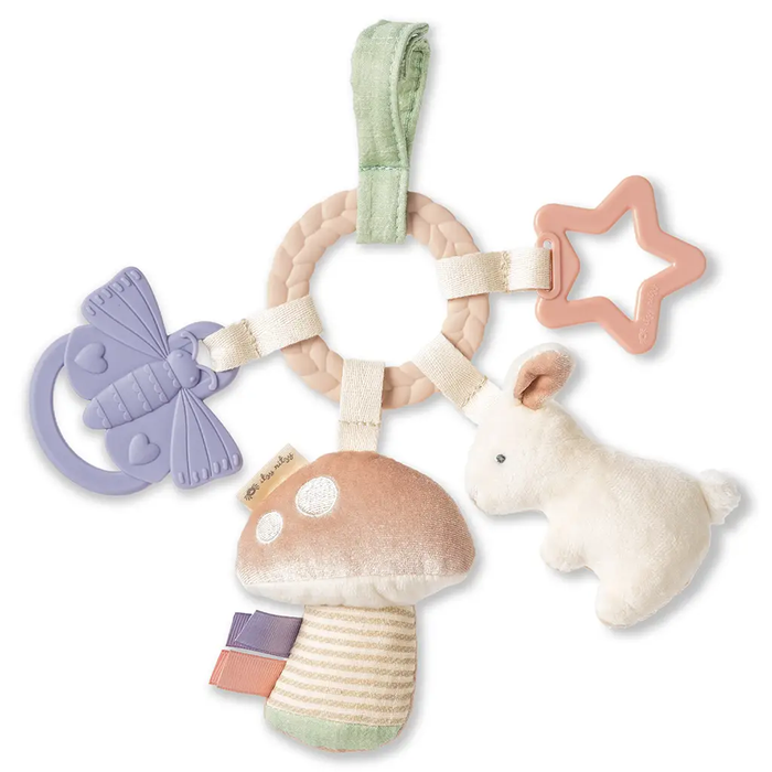 Itzy Ritzy Bitsy Busy Ring Teething Activity Toy - Bunny