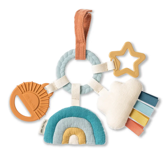 Itzy Ritzy Bitsy Busy Ring Teething Activity Toy - Cloud