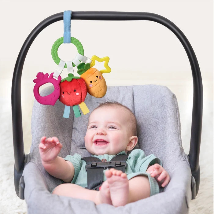 Itzy Ritzy Bitsy Busy Ring Teething Activity Toy - Veggie