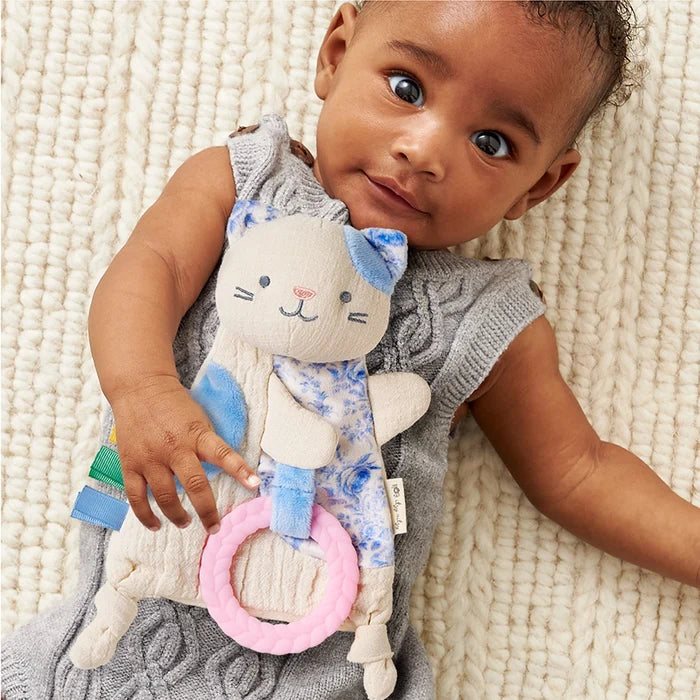 Itzy Ritzy Bitzy Crinkle Sensory Toy with Teether - Kitty