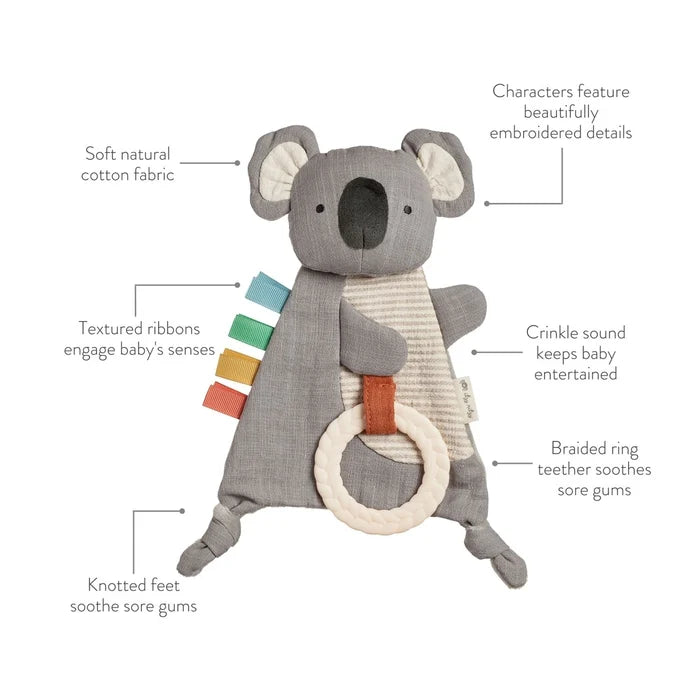Itzy Ritzy Bitzy Crinkle Sensory Toy with Teether - Koala