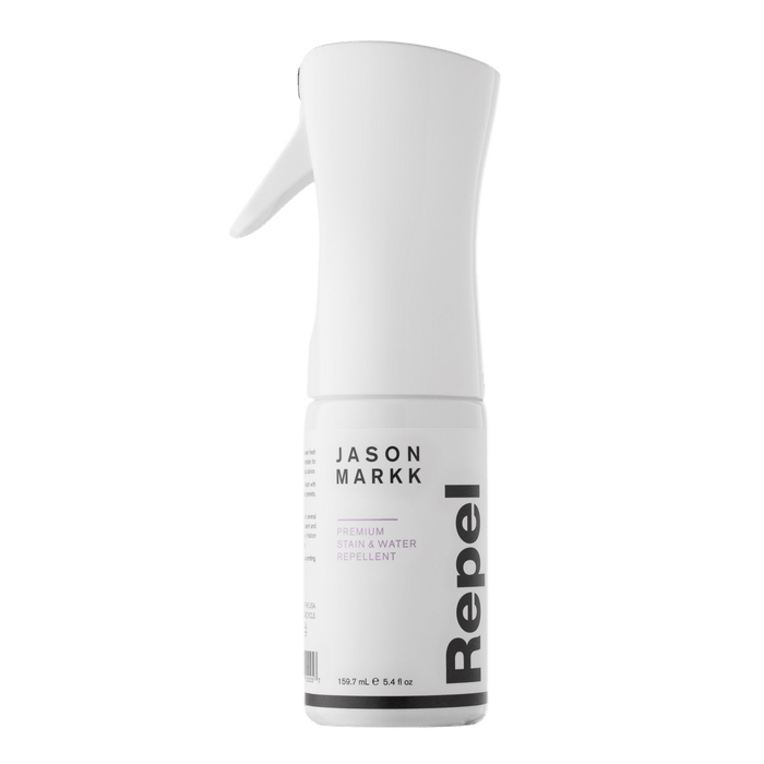 Jason Markk Repel impregneringsspray i hvit flaske med sprøytepumpe