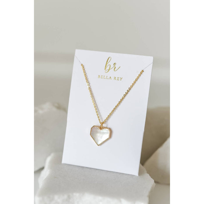 Jenni Pearl Heart Charm Necklace