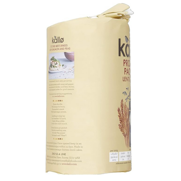 Kallo Protein Packed Lentil Cakes 100g