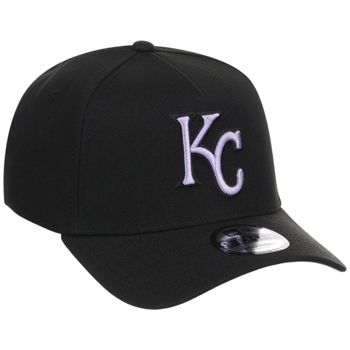 Kansas City Royals MLB Black x Lavender FASHION CORE New Era 9FORTY A-Frame