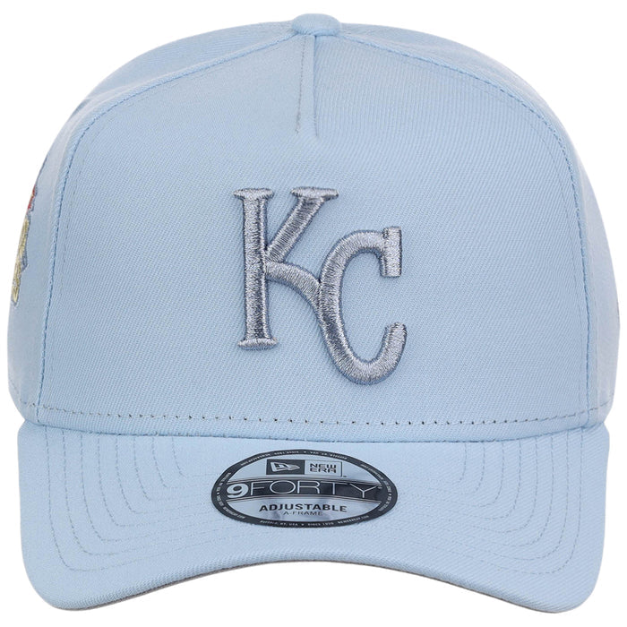 Kansas City Royals MLB Glacial Blue New Era 9FORTY A-Frame