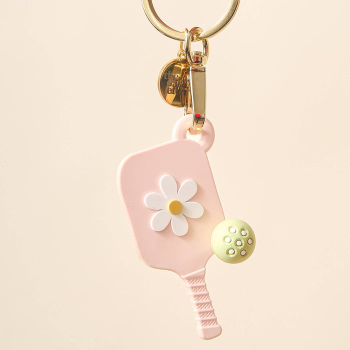 Keychain-Pickleball Blush Pink
