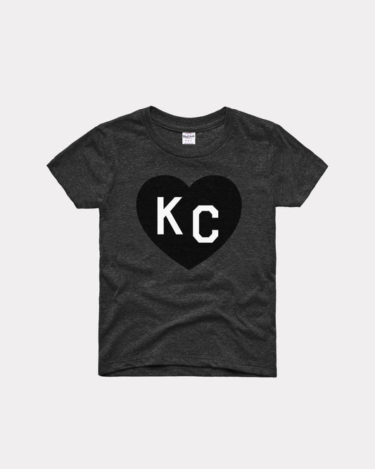 Kids Black KC Heart