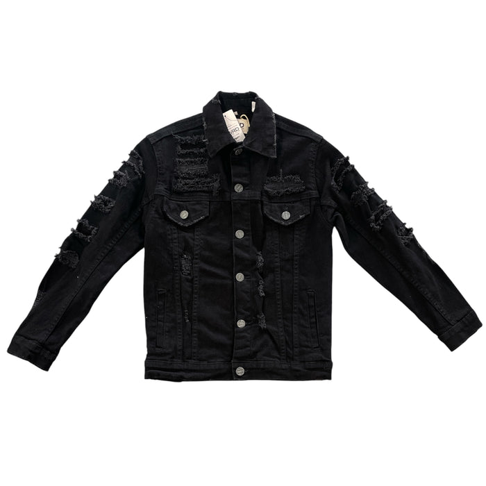 Kids FWRD Torn Biker Denim Jacket
