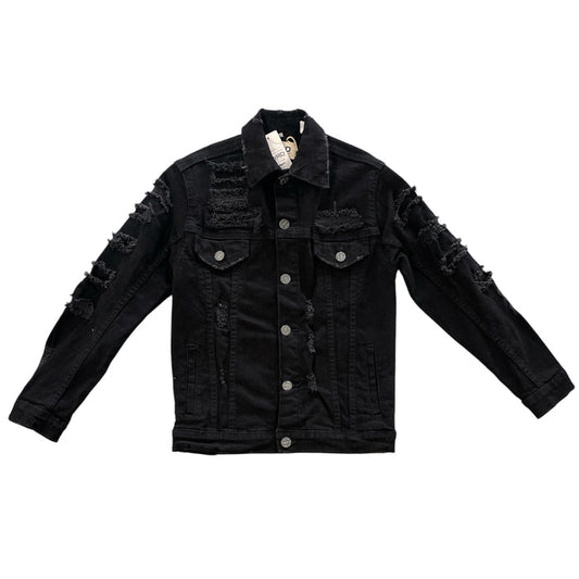 Kids FWRD Torn Biker Denim Jacket