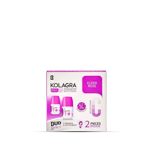 Kolagra whitening Roll on 2*1 promo pack 1+1 Elder Rose
