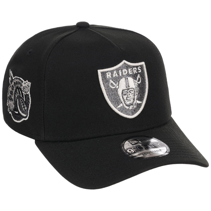 Las Vegas Raiders NFL Liquid Titanium New Era 9FORTY