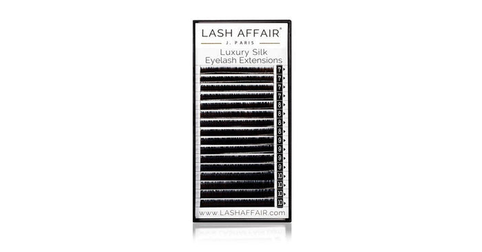 Lash Affair Classic Silk Lashes Single Length C-Curl: 16mm x .15 - Black