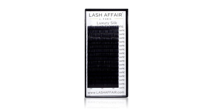 Lash Affair Volume Silk Lashes Single Length, D-Curl: 13mm x .05 - Black