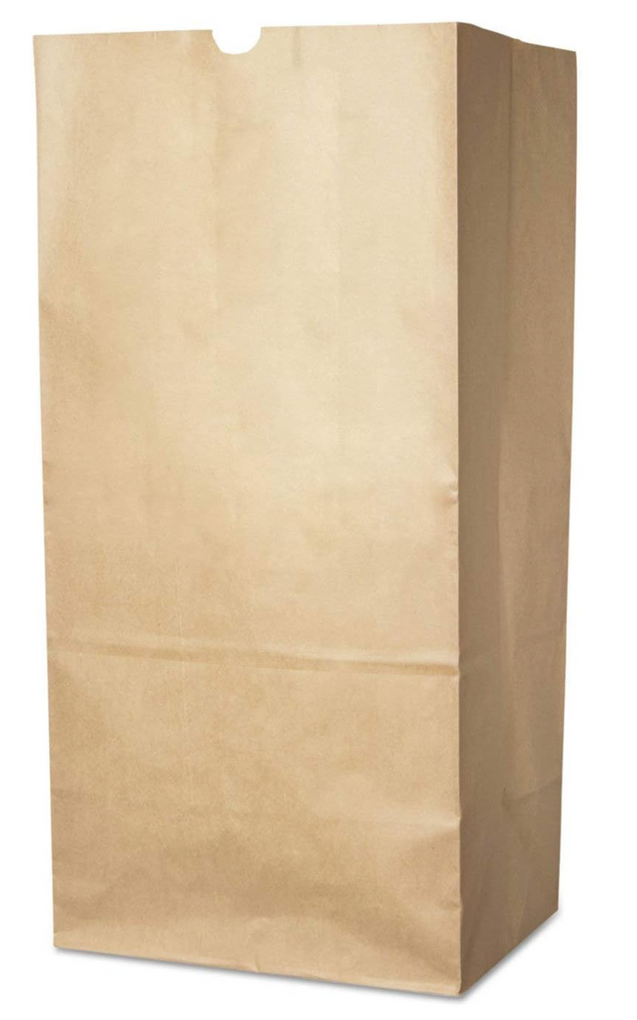 Leaf Yard Waste Recycling Large Kraft Self Standing Waxed Paper Bag