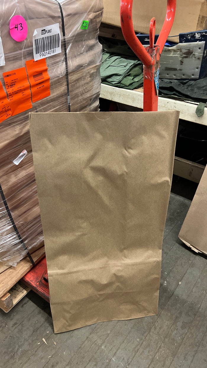 Leaf Yard Waste Recycling Large Kraft Self Standing Waxed Paper Bag