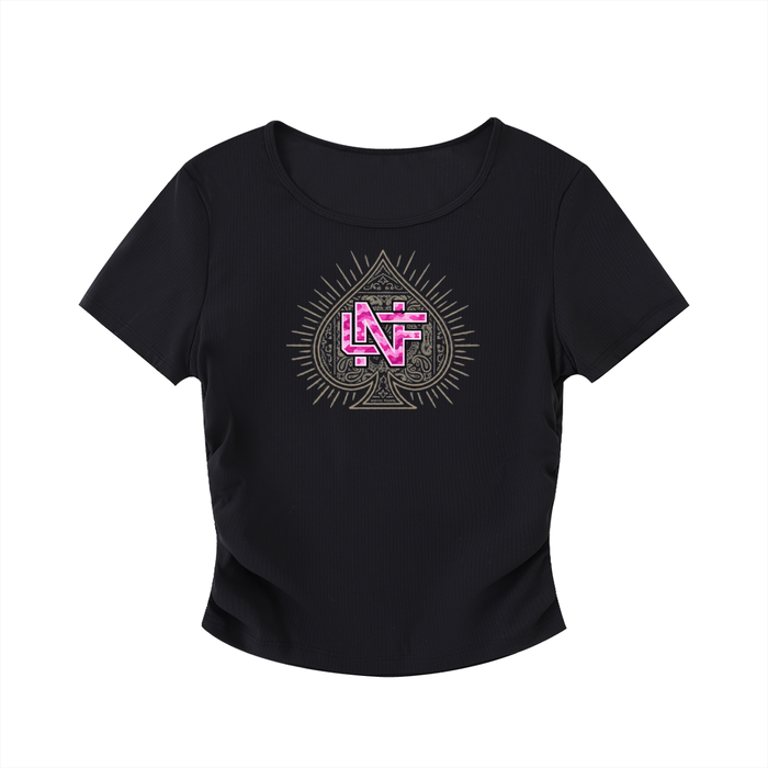LNF Ruched Bodycon Crop Top