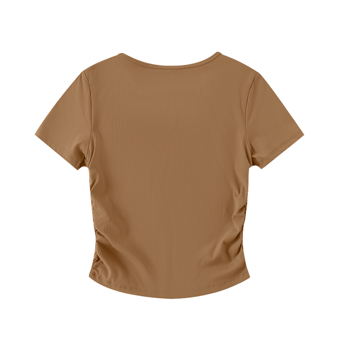 LNF Ruched Bodycon Crop Top