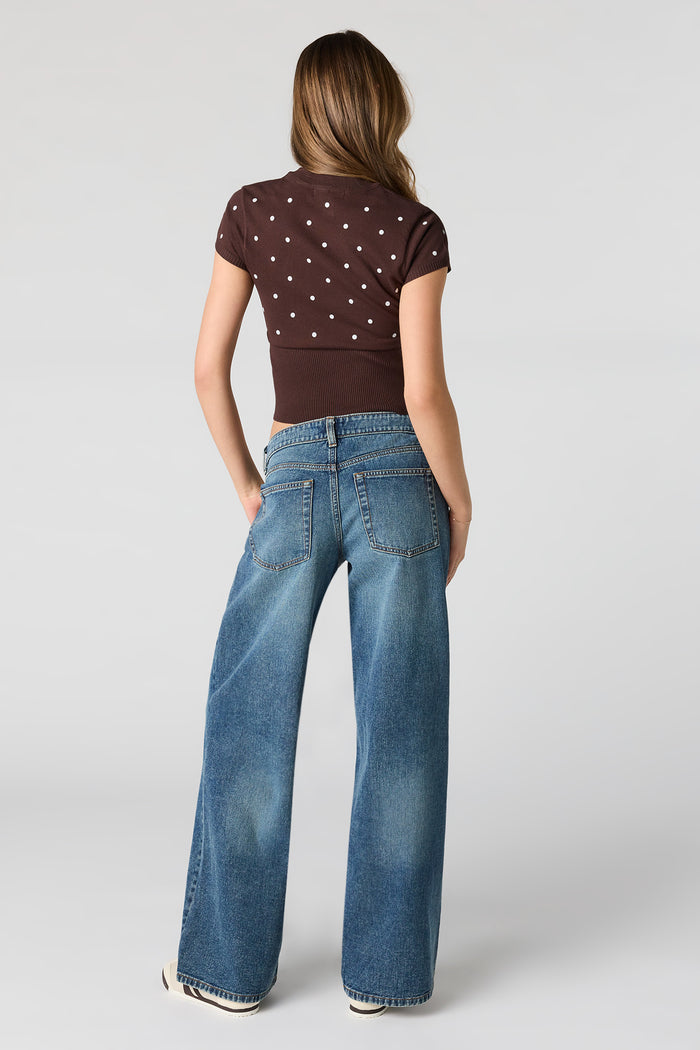 London Low Rise Super Baggy Dark Jean