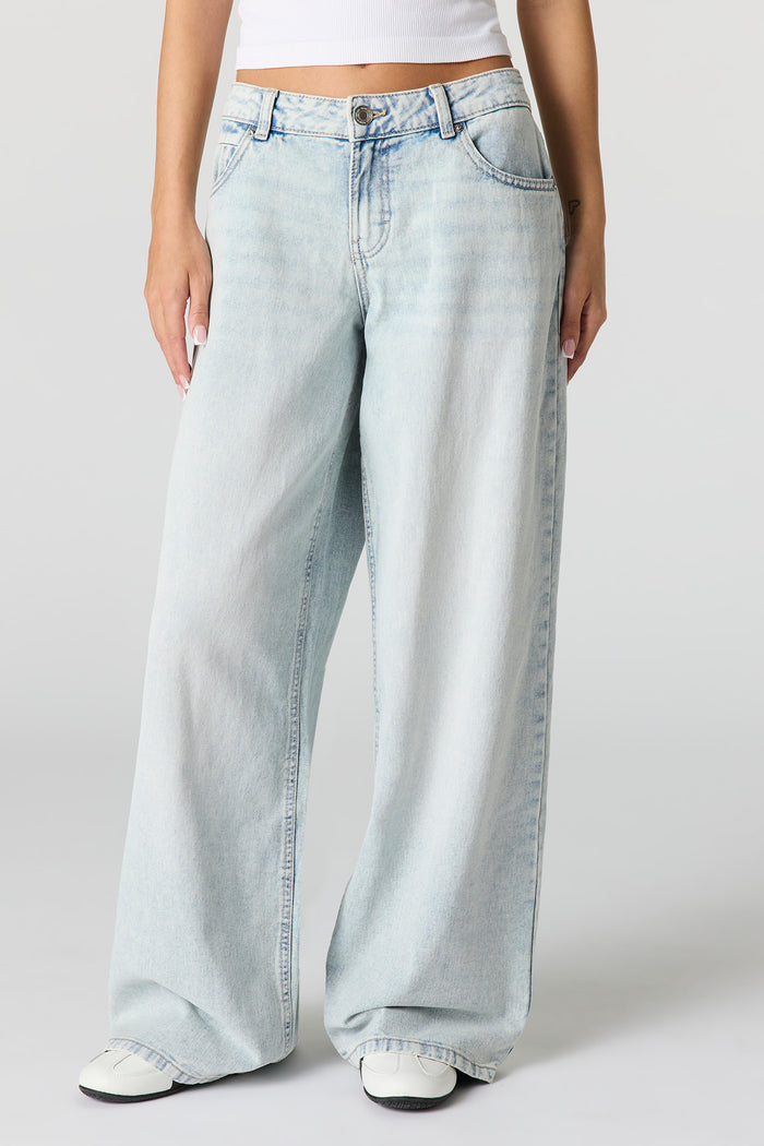 London Low Rise Super Baggy Patched Jean